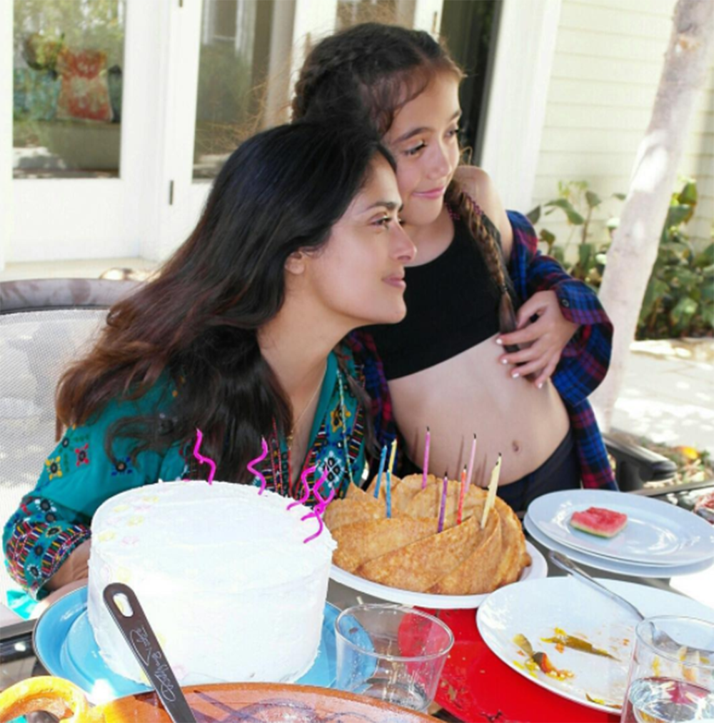 Salma Hayek celebra el cumpleaños de su hija con adorable video de cuando era pequeña